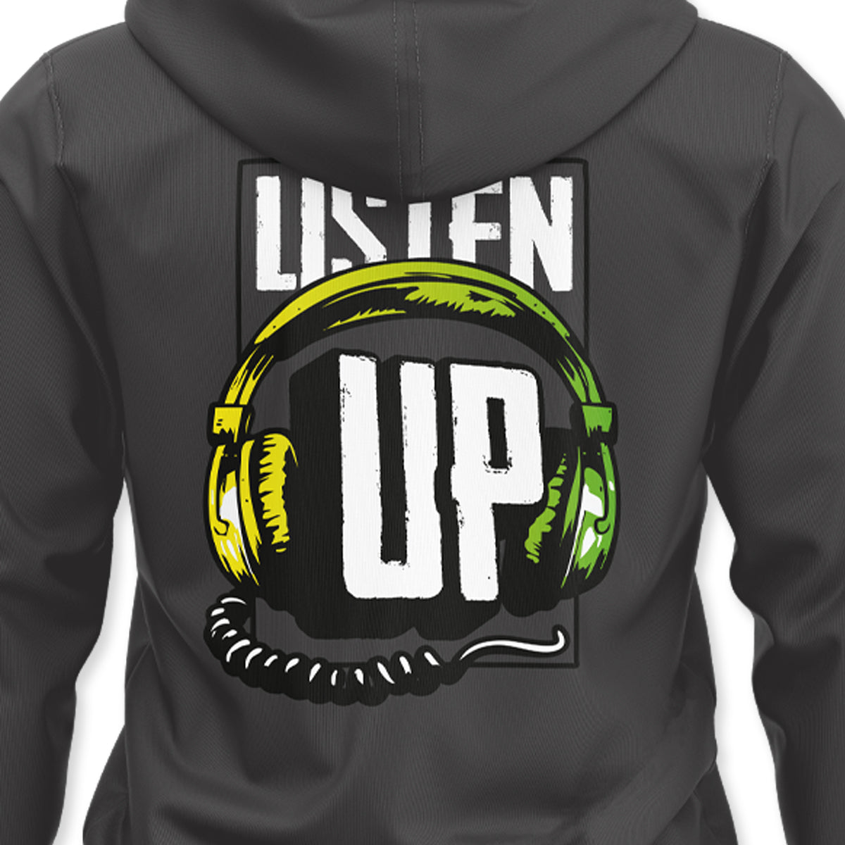 LISTEN UP HOODIE GREY